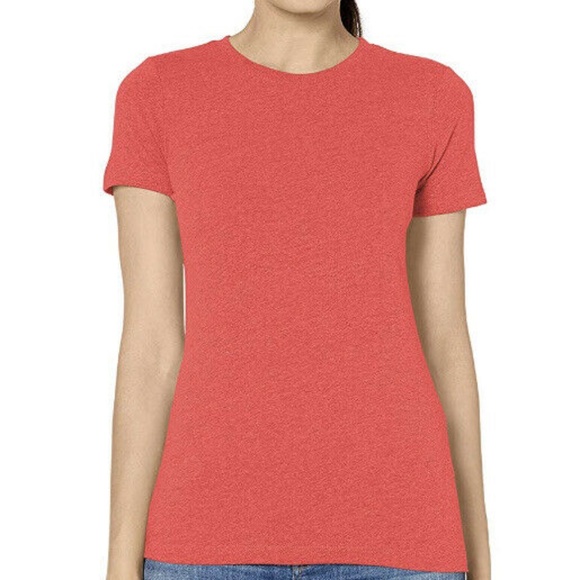 Clementine Tops - Clementine Women’s Triblend Crew Neck T-Shirt Red